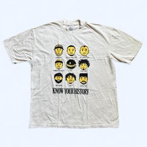 Men's Trillblazin black hair Graphic T-Shirt - Cream XL